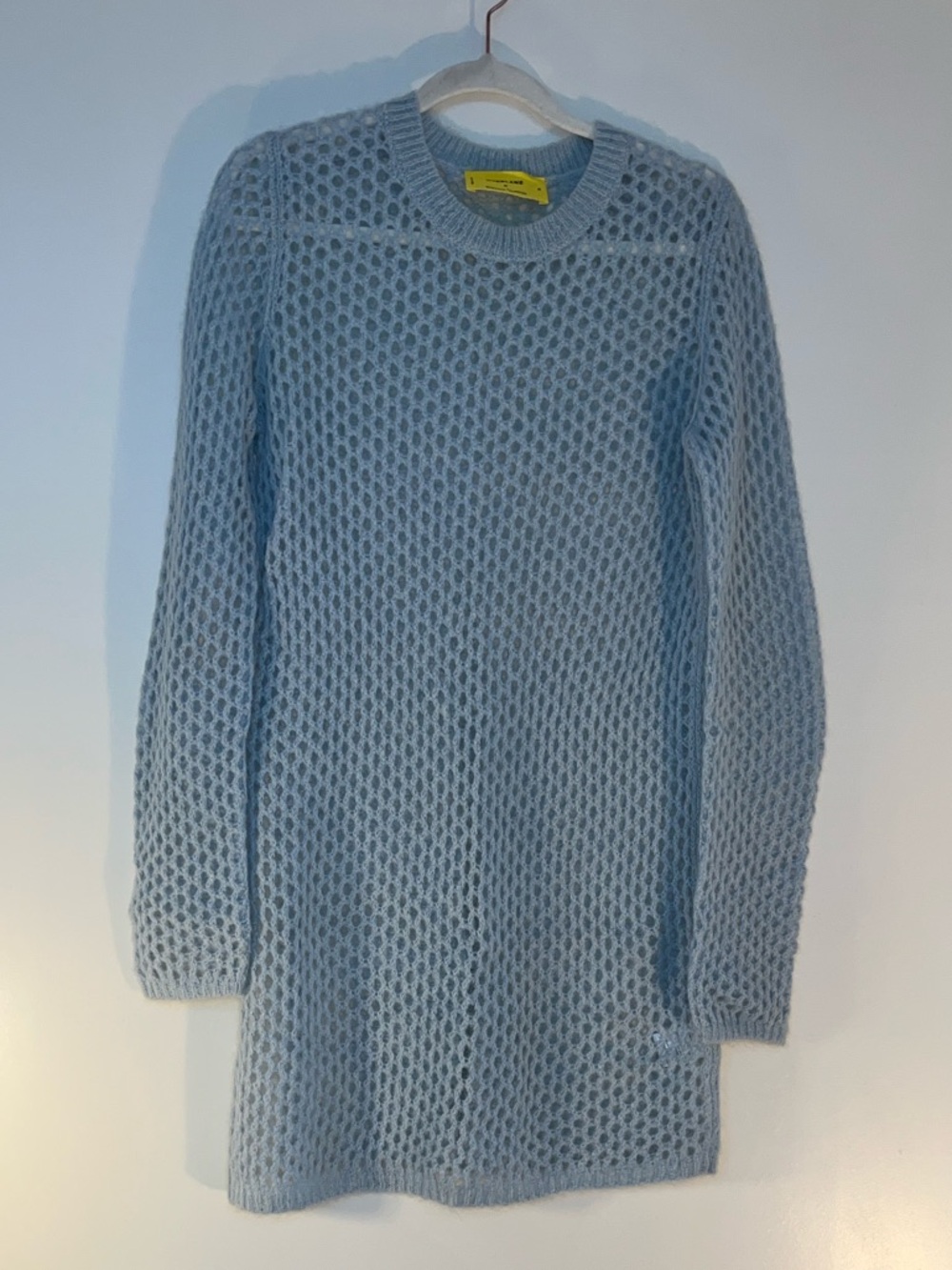 Everlane x Marques Almeida Blue Open-Knit Sweater